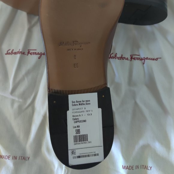 NiB Salvatore Ferragamo Men\'s Goyamvit Best Penny Loafer Brown Size 8 EE FLD222 main image 7